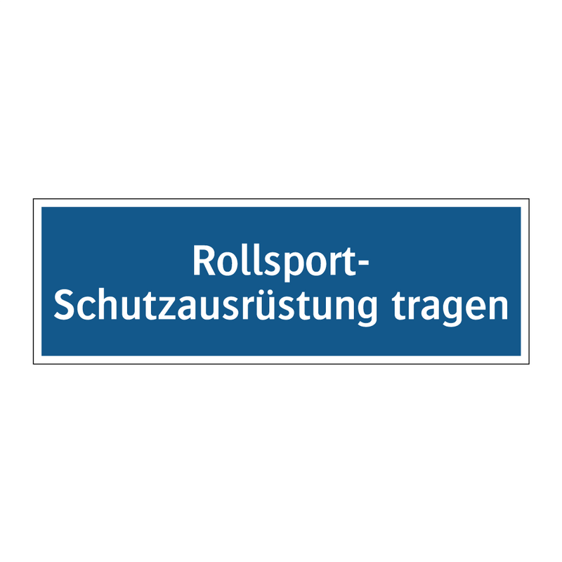 Rollsport- Schutzausrüstung tragen
