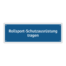 Rollsport-Schutzausrüstung tragen