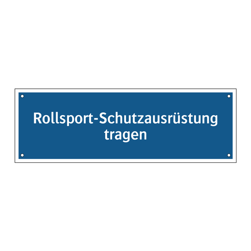 Rollsport-Schutzausrüstung tragen