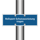 Rollsport-Schutzausrüstung tragen