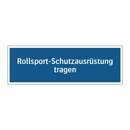 Rollsport-Schutzausrüstung tragen