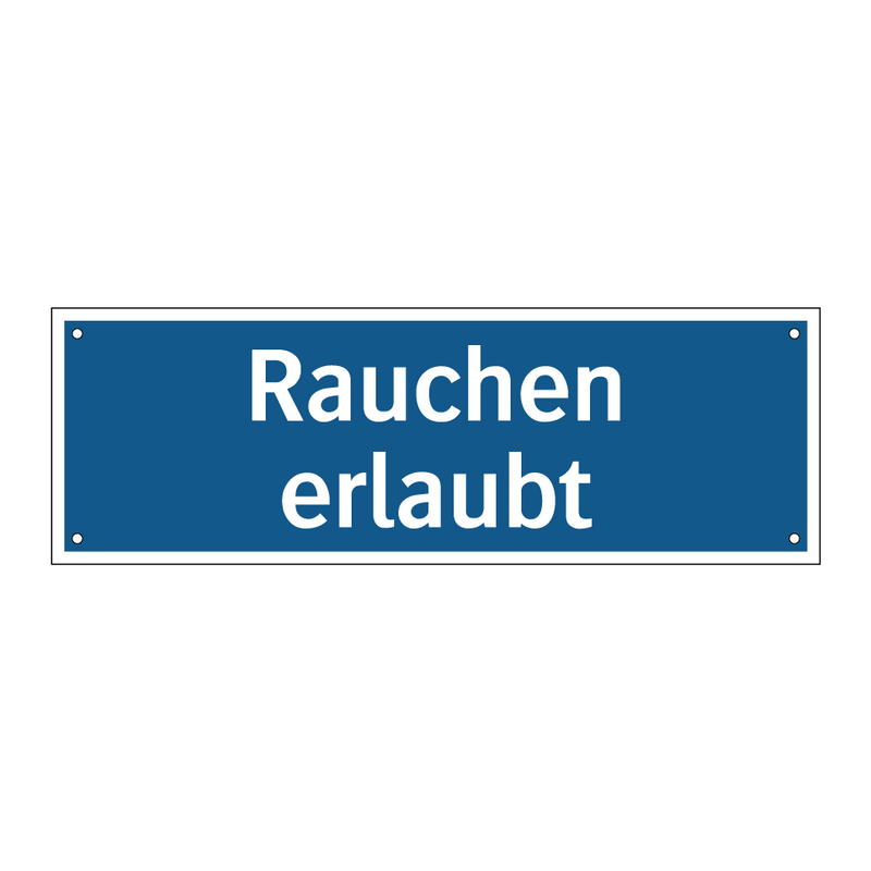 Rauchen erlaubt