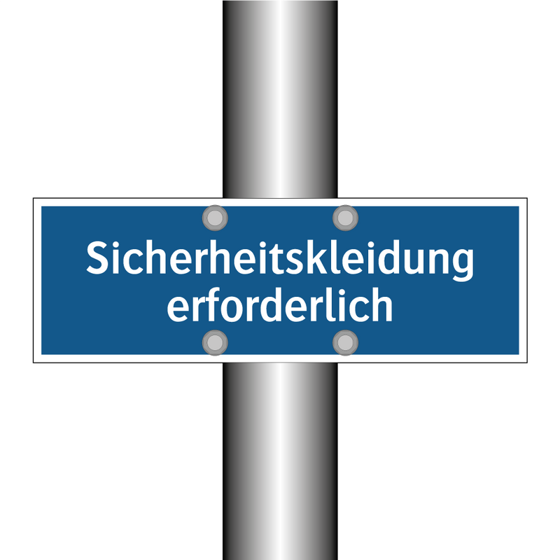 Sicherheitskleidung erforderlich