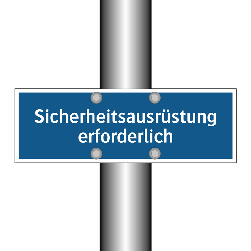 Sicherheitsausrüstung erforderlich