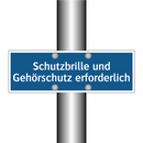 Schutzbrille und Gehörschutz erforderlich