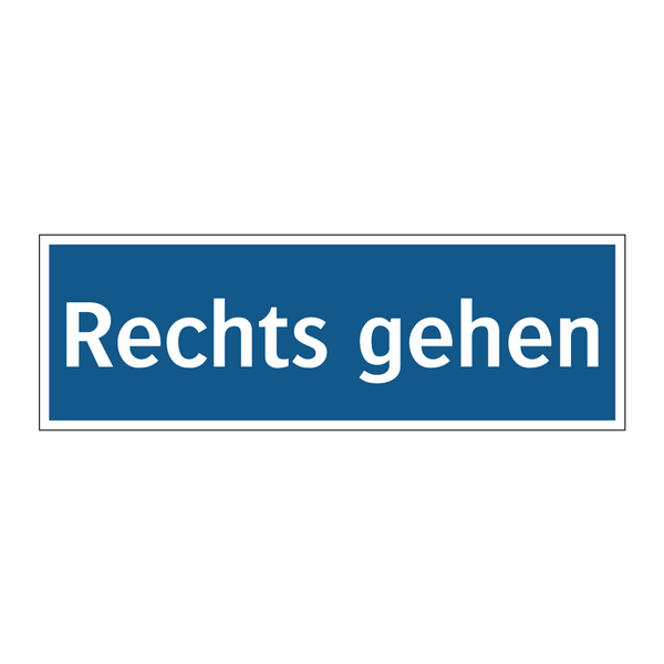 Rechts gehen
