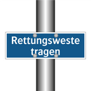 Rettungsweste tragen