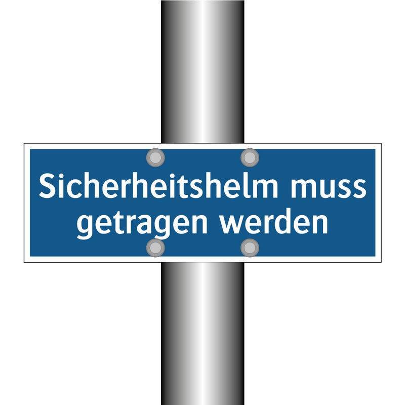Sicherheitshelm muss getragen werden