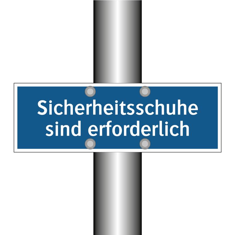 Sicherheitsschuhe sind erforderlich