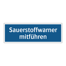 Sauerstoffwarner mitführen