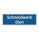 Schneidwerk ölen