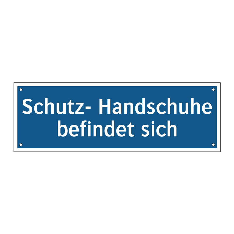 Schutz- Handschuhe befindet sich
