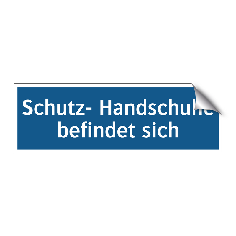 Schutz- Handschuhe befindet sich