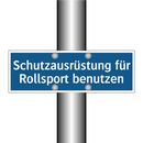 Schutzausrüstung für Rollsport benutzen