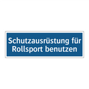 Schutzausrüstung für Rollsport benutzen