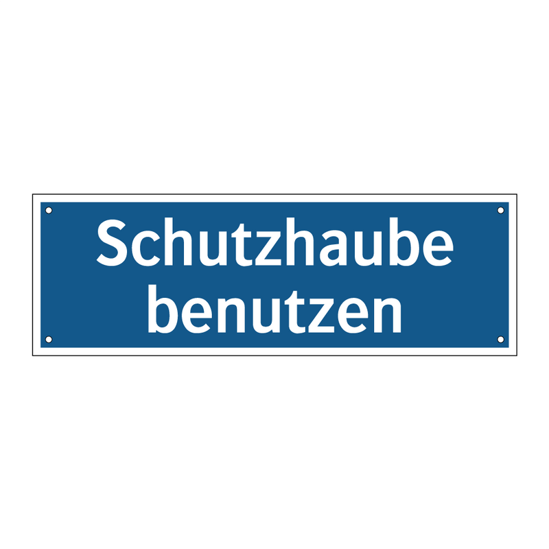 Schutzhaube benutzen
