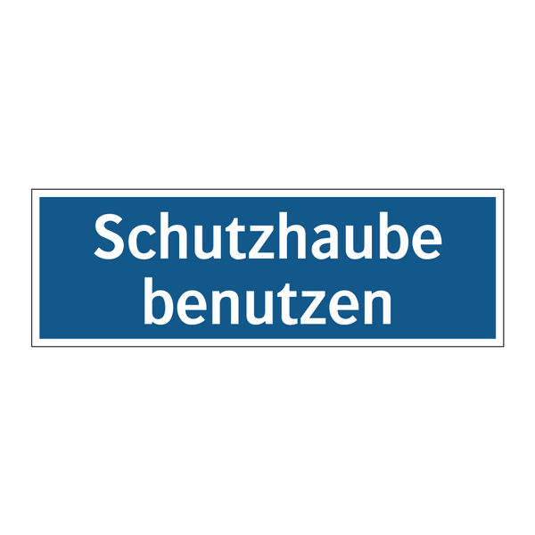 Schutzhaube benutzen