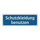 Schutzkleidung benutzen