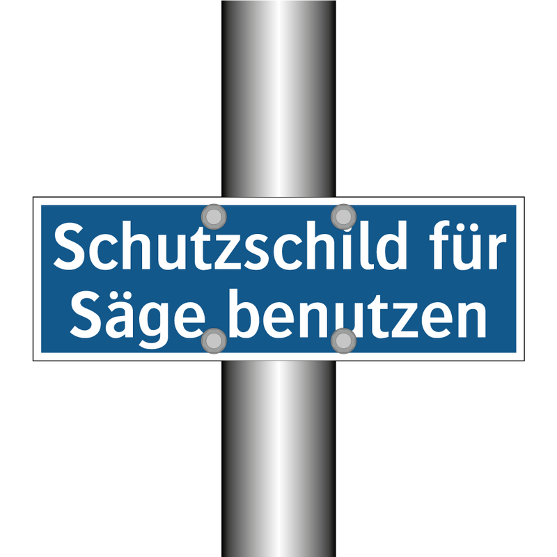 Schutzschild für Säge benutzen