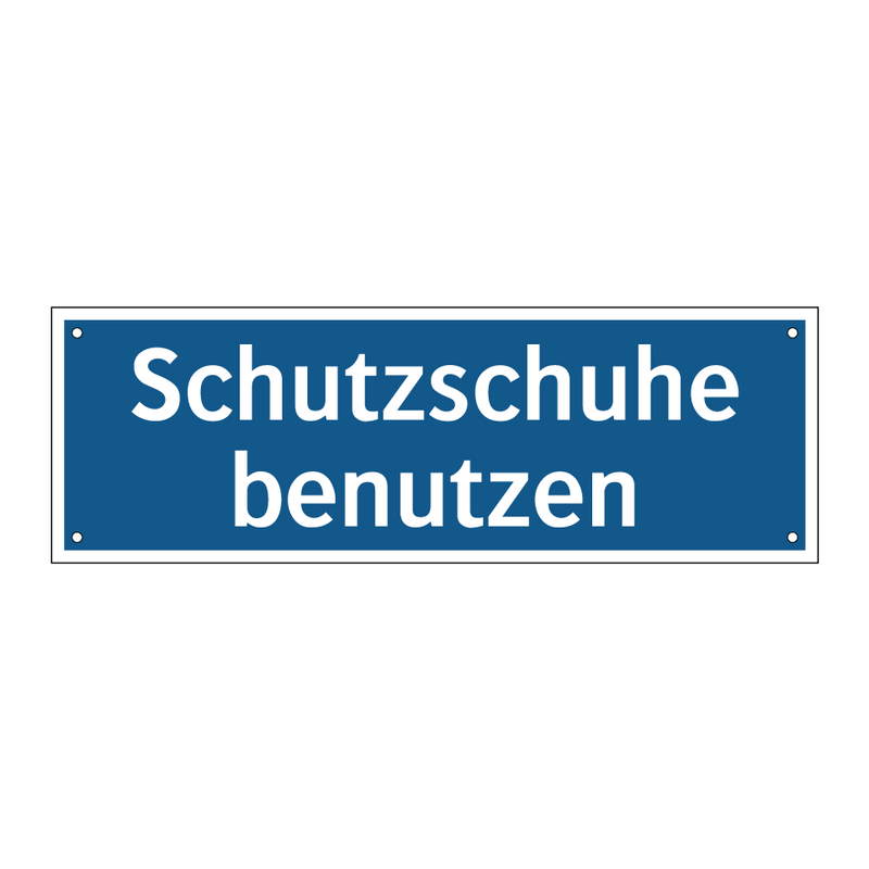 Schutzschuhe benutzen
