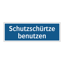 Schutzschürtze benutzen