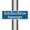 Schutzschürze benutzen
