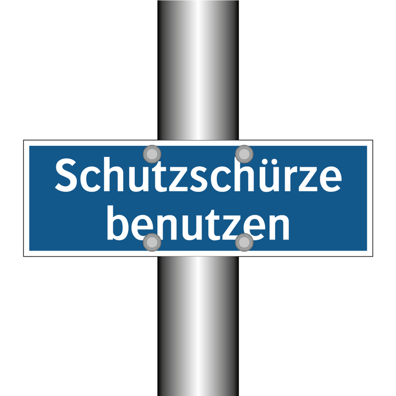 Schutzschürze benutzen