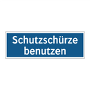 Schutzschürze benutzen