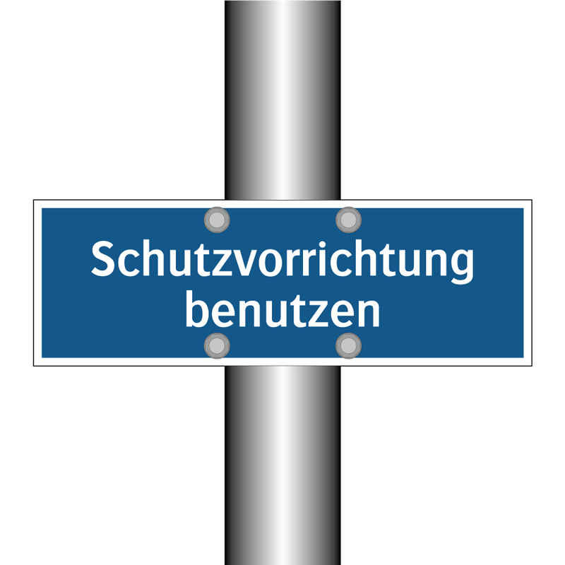 Schutzvorrichtung benutzen