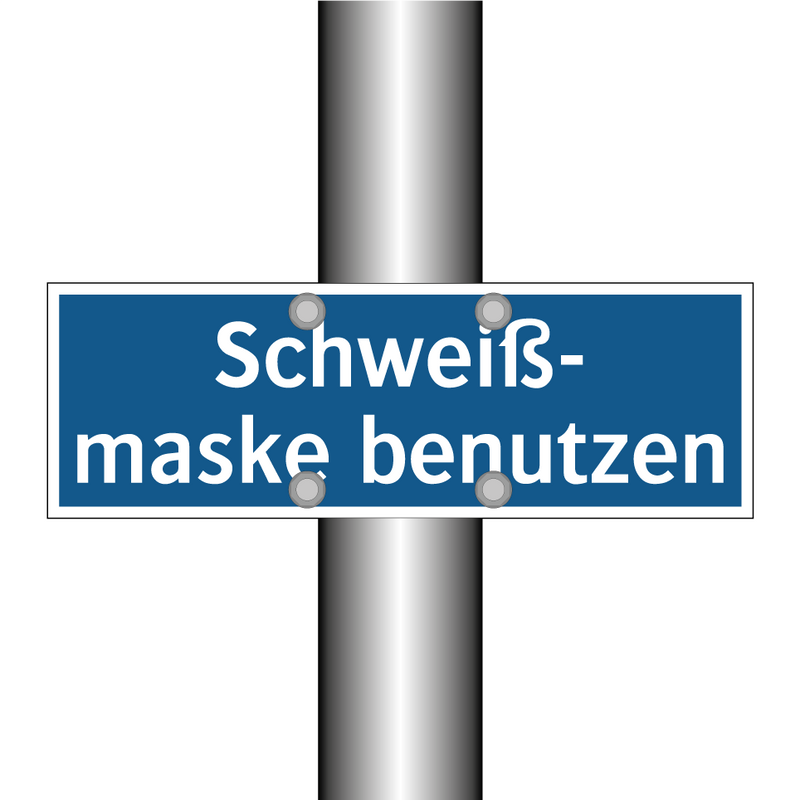 Schweiß- maske benutzen