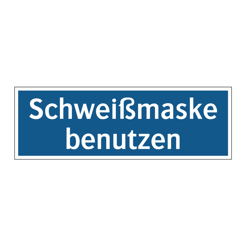 Schweißmaske benutzen