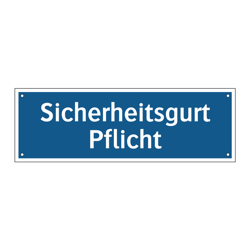 Sicherheitsgurt Pflicht