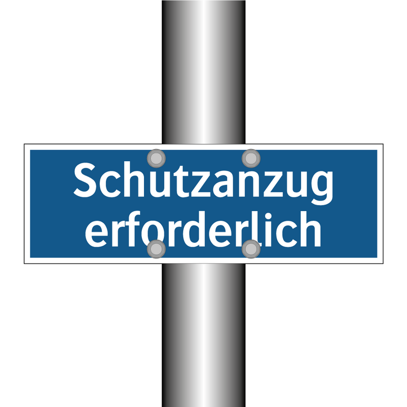 Schutzanzug erforderlich