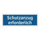 Schutzanzug erforderlich