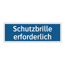 Schutzbrille erforderlich