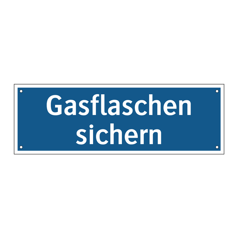 Gasflaschen sichern