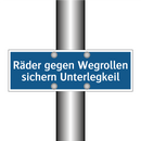 Räder gegen Wegrollen sichern Unterlegkeil