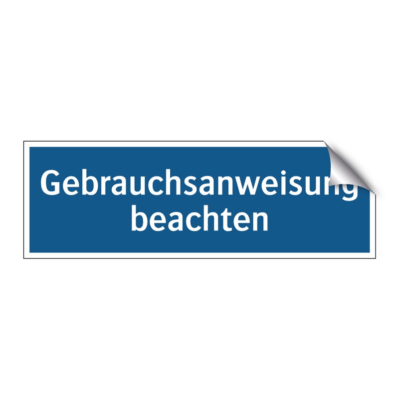 Gebrauchsanweisung beachten