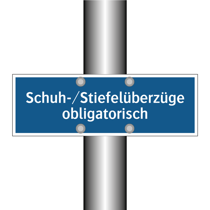 Schuh-/Stiefelüberzüge obligatorisch