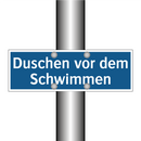 Duschen vor dem Schwimmen