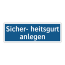 Sicher- heitsgurt anlegen