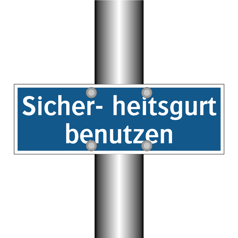 Sicher- heitsgurt benutzen