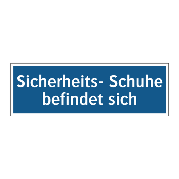 Sicherheits- Schuhe befindet sich