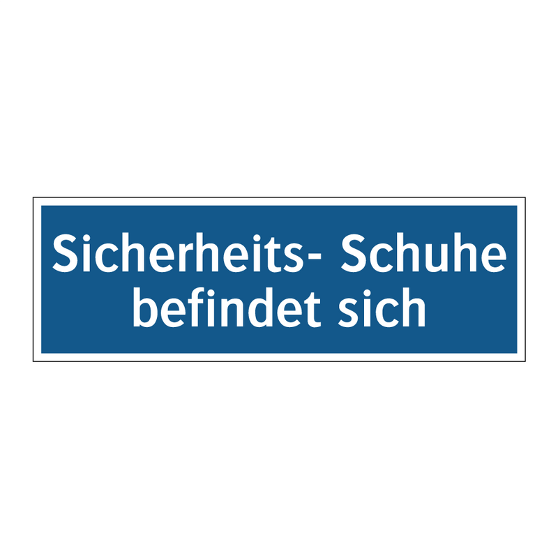 Sicherheits- Schuhe befindet sich
