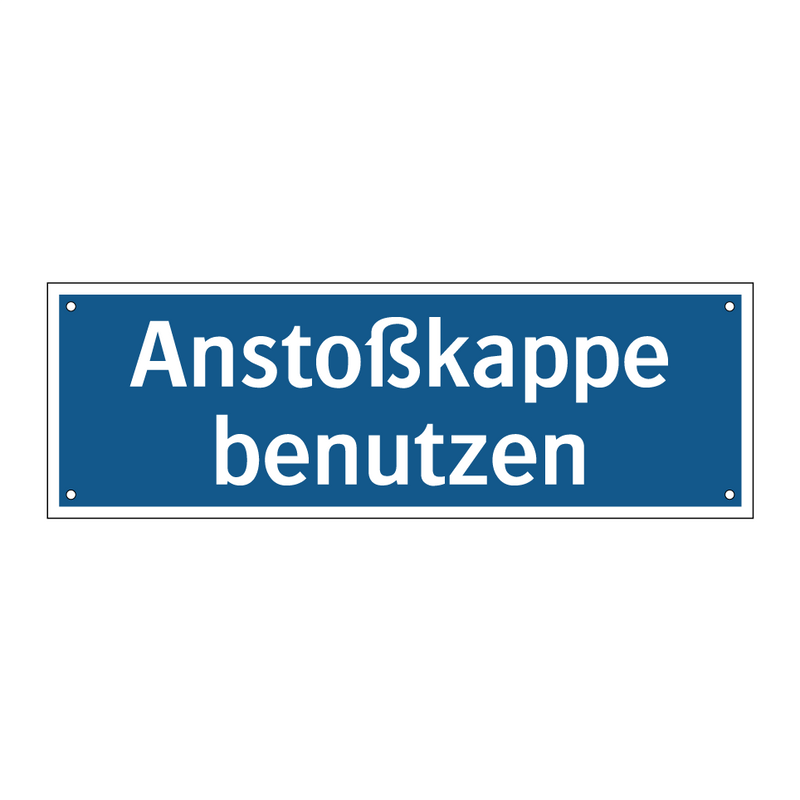 Anstoßkappe benutzen