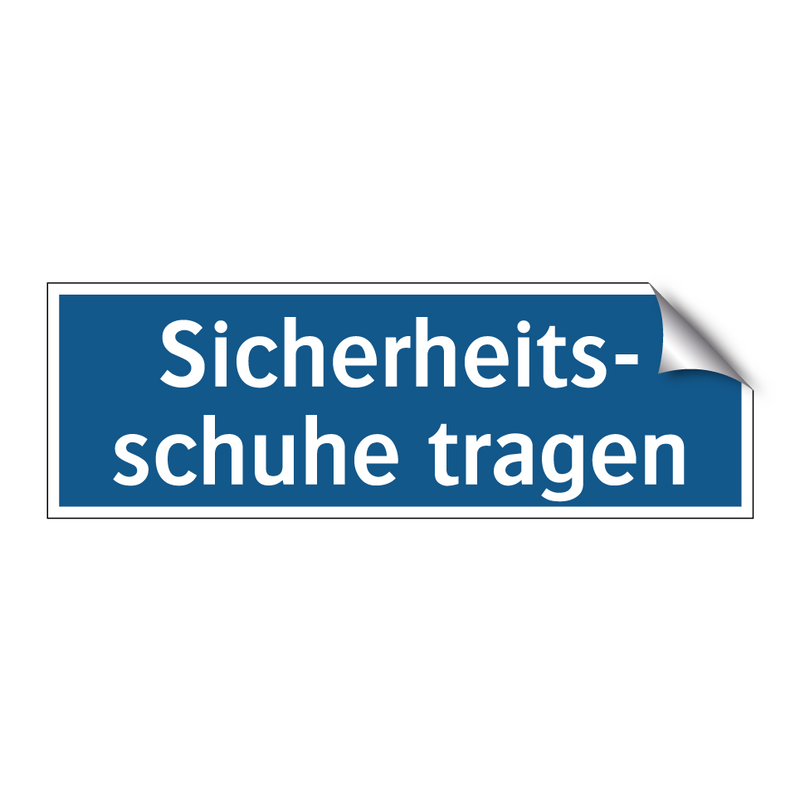 Sicherheits- schuhe tragen
