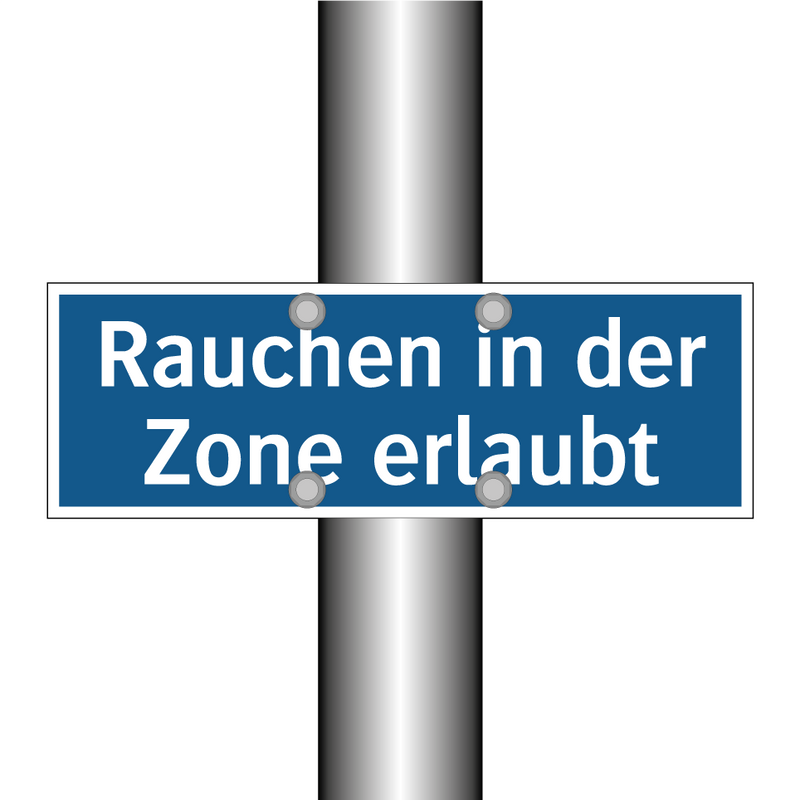 Rauchen in der Zone erlaubt