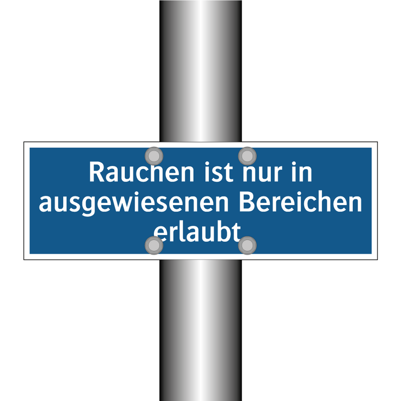 Rauchen ist nur in ausgewiesenen Bereichen erlaubt.