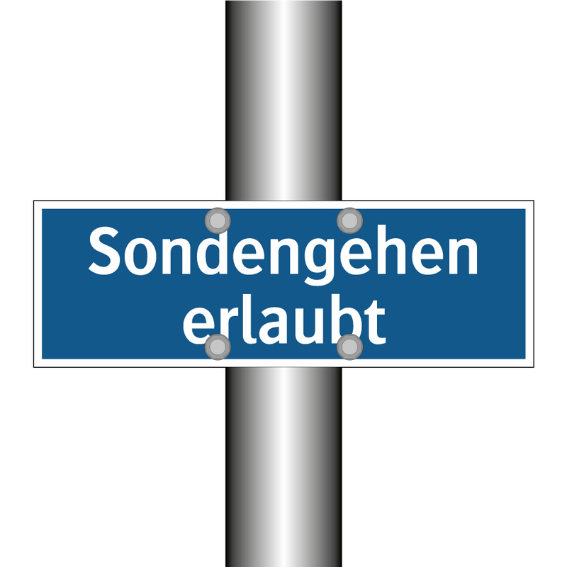 Sondengehen erlaubt