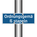 Ordnungsgemäß stapeln